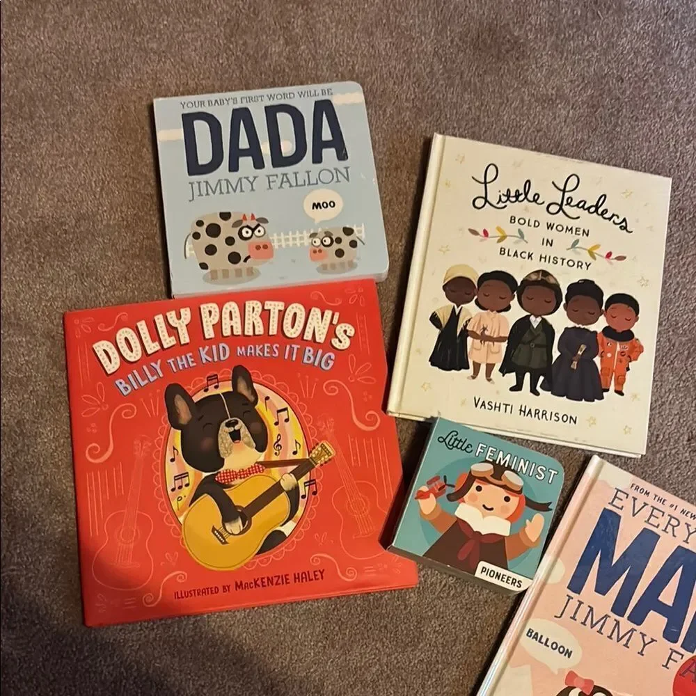 Jimmy Fallon and Dolly Learning books for Interactive Play